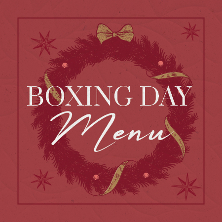 Boxing Day Set Menu